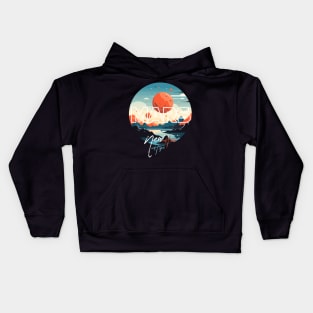 New Home Mars, Martian Life Space Exploration Art Kids Hoodie